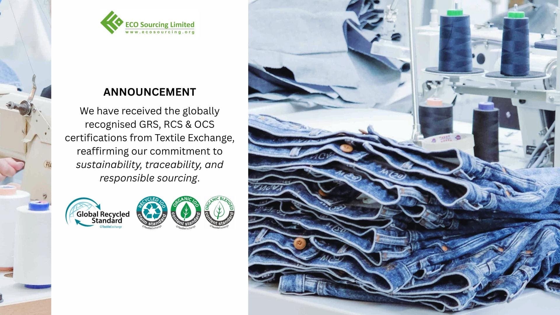 We're proud to share an important milestone for Eco Sourcing Limited