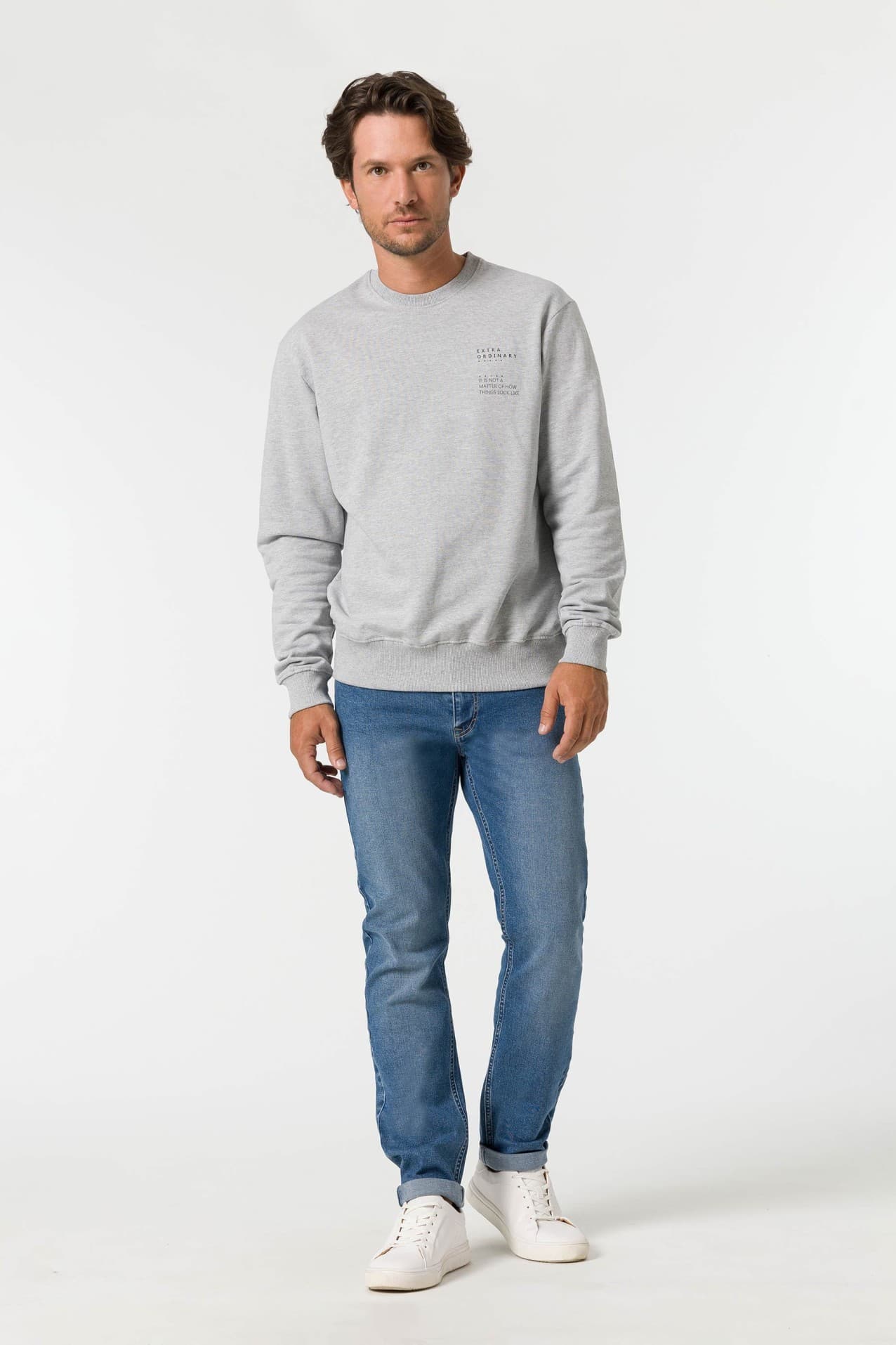 Folded Bottom Jeans