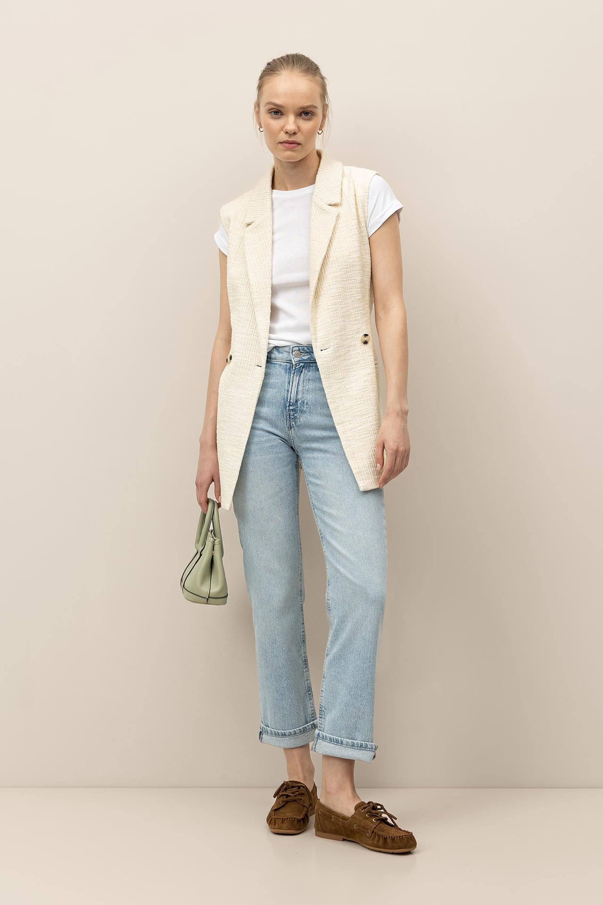 Folded Bottom Jeans