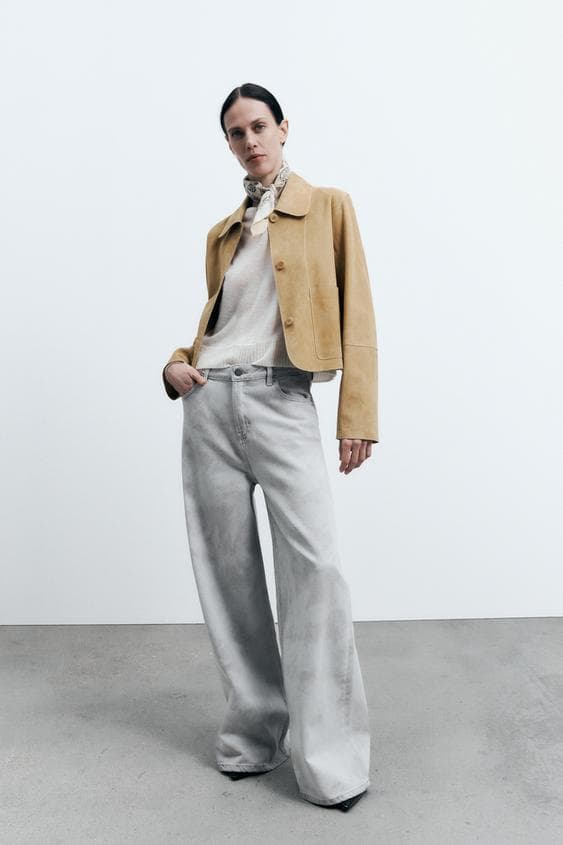 Grey Wide Leg