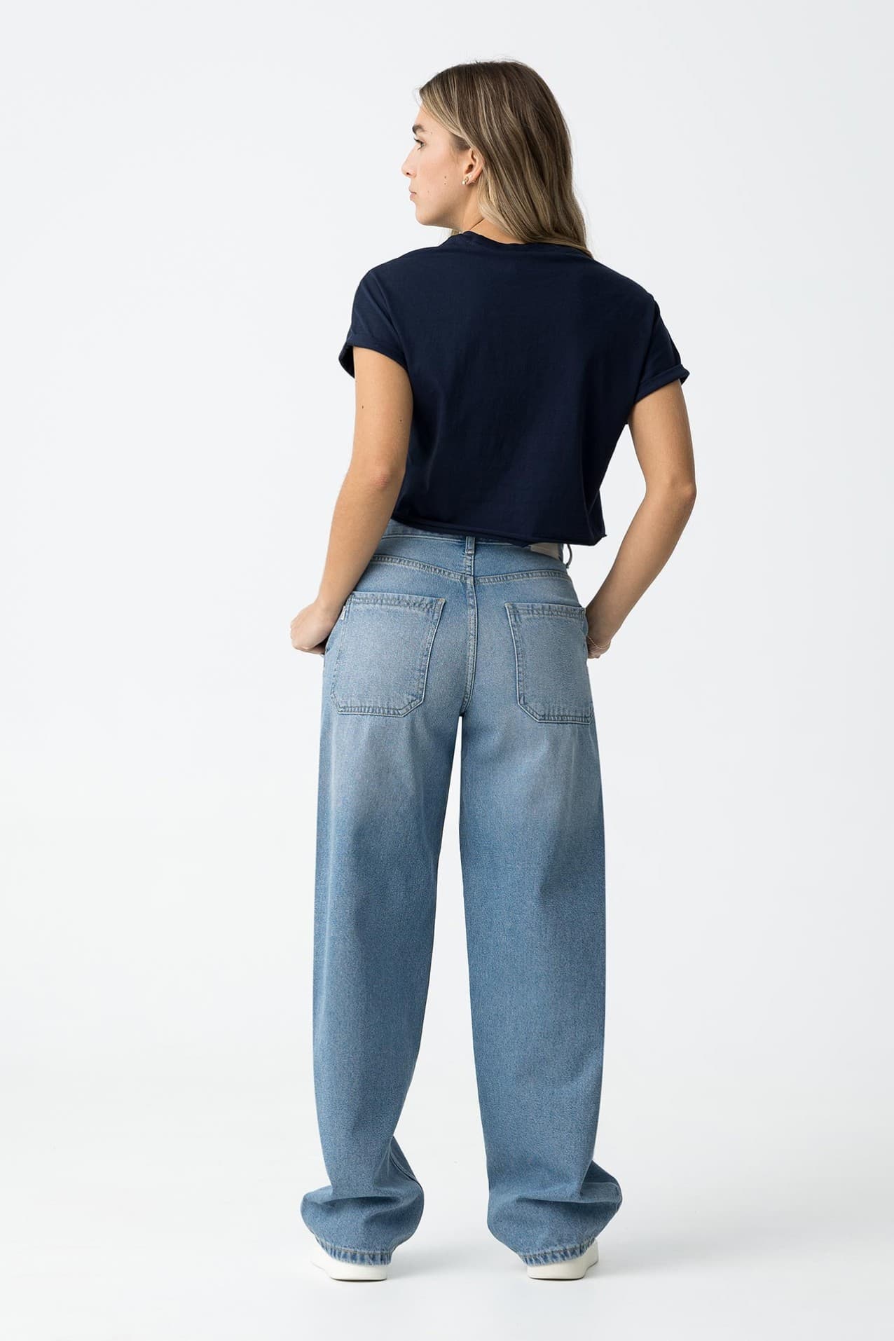 Medium-Wash Baggy