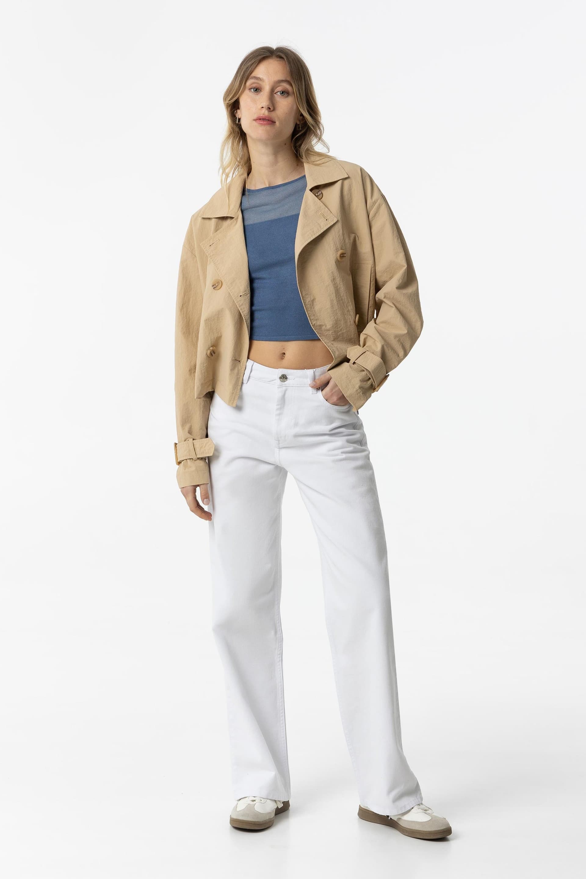Straight Leg White Pants